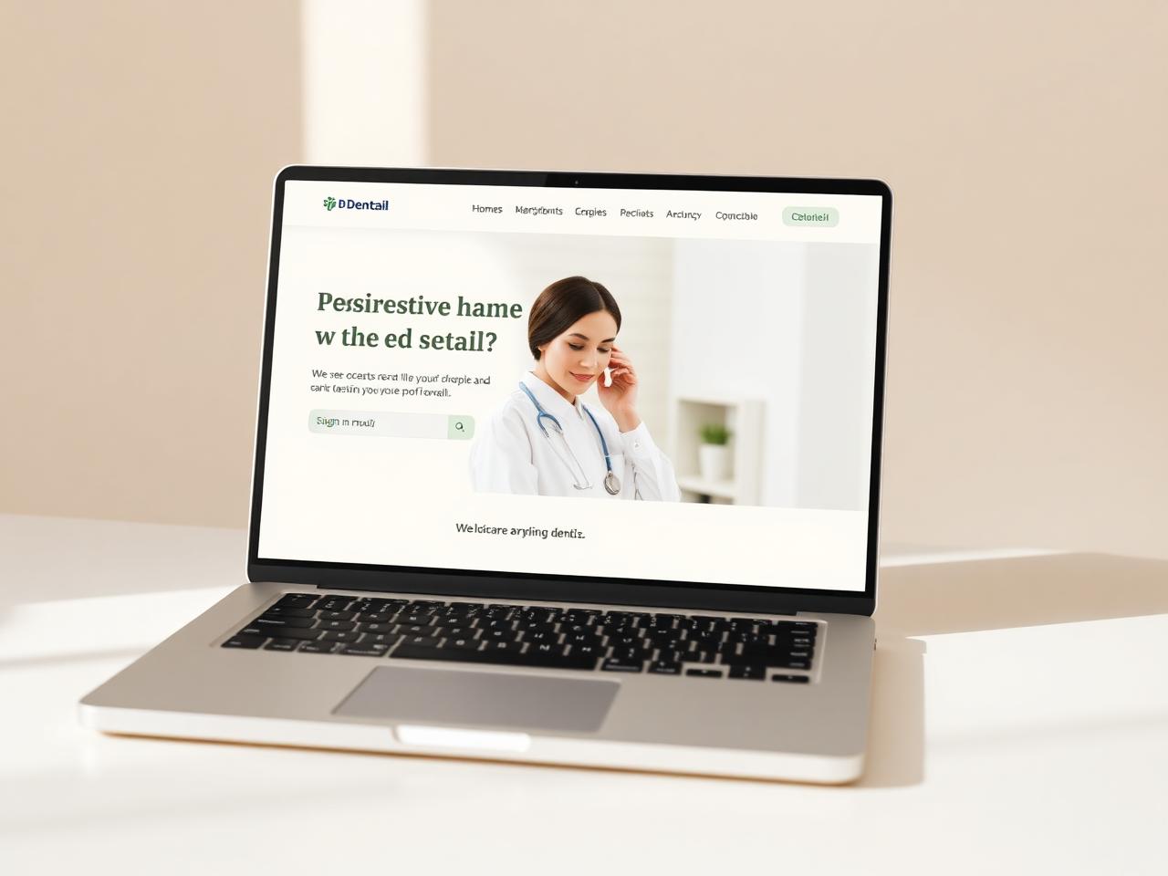 Dental and medical clinic website template design